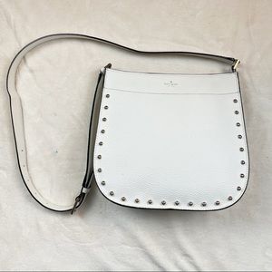 Kate Spade Crossbody Bag, White with Studs  #784
